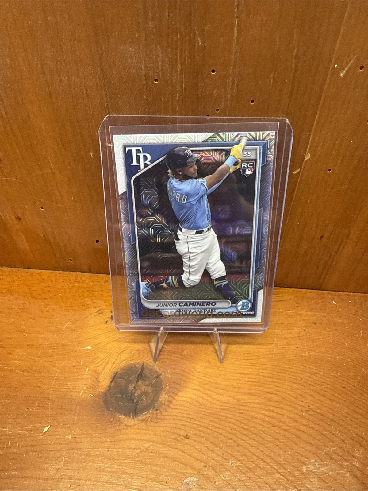 2024 Bowman Chrome Baseball Junior Caminero Mojo Refractor RC #56