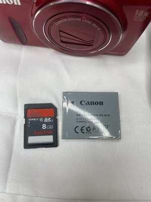 Canon PowerShot SX600 HS 16.0MP Digital Camera - Red for sale