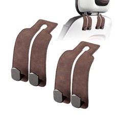 2 Pcs Car Hooks Double Headrest Hooks Purse Holder Car Hanger Storage