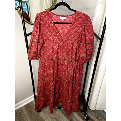 Olivia James Georgia Dress Indian Bloom size L large