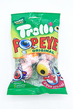 225 g (3 x 75 g) Trolli Popeye Glotzer Augen Gummibonbon mit Füllung 10%