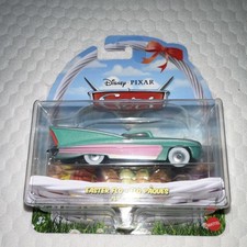 Mattel Disney Pixar Cars Easter Flo 1:55 Diecast Car Green Pink