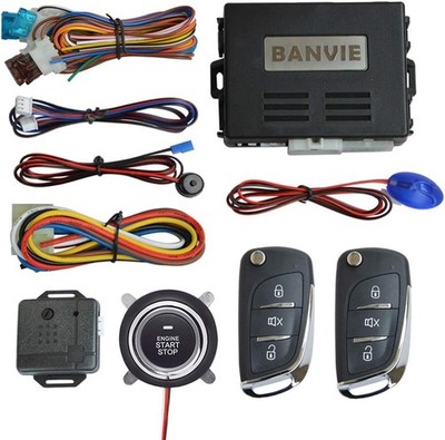 Car Alarm Security System Keyless Entry 2 Remote Vibration Alarm Anti theft New
