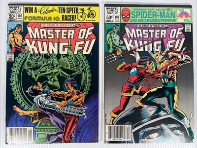 Master of Kung Fu, Vol. 1 #106-107 Marvel Comics 1981 VF/NM Newsstand Variant