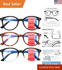 Luxurious Multifocus Reading Glasses - Blue Light Blocking for Digital Comfort