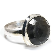 Labradorite Gemstone Handmade 925 Sterling Silver Jewelry Ring Size 7 b087