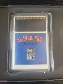 Keith Courage in Alpha Zones Turbo Grafx 16 Cartridge and Case Untested