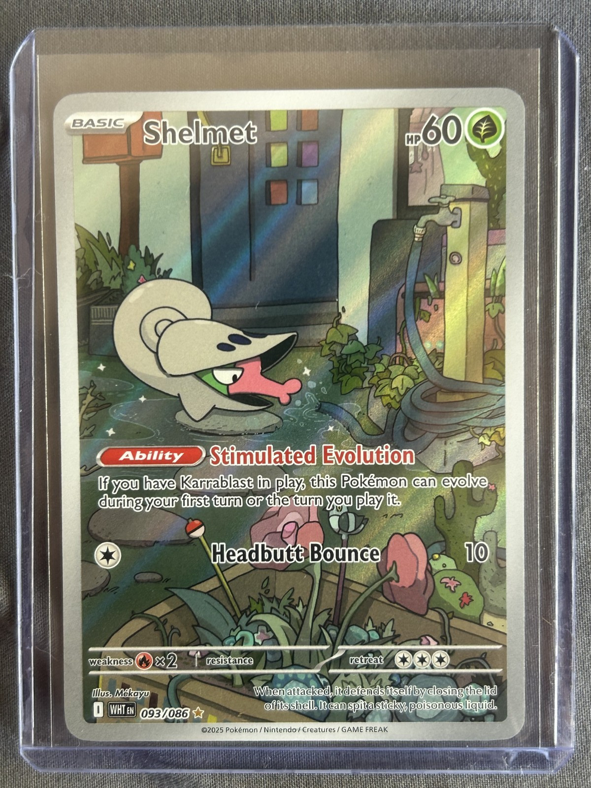 NM Shelmet 93/86 Full Art - Pokemon TCG White Flare