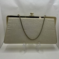 Vintage Gold Glitter Clutch with gold hardware gorgeous condition