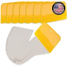 Auto Body Filler Plastic Spreaders 100pc 4in Reusable Body Putty Spreader Set