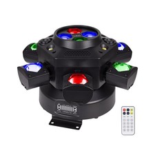 Moving Head DJ Lights, 150W RGBW LED Moving Head Lights, 6 Arms Party Light, ...