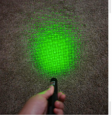 Green Laser Pointer Pen 5mW 532nm Class 3A Battery Powered w/ Wrist Strap