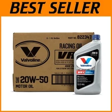 VR1 Racing 20W-50 Motor Oil - 1 QT x 6 Cases for High-Performance Engines