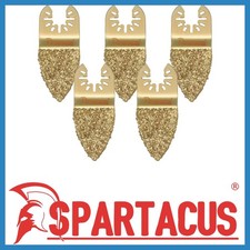 5 x Spartacus 35mm Carbide Multitool Finger Rasp Grout Mortar Remover