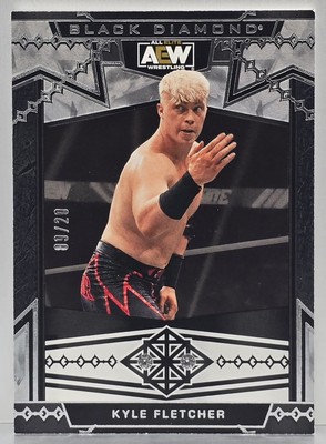 2024 UD Black Diamond AEW KYLE FLETCHER RC #98 Dual Diamond Gem Relic 09/20