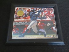 Atlanta Braves Suntrust Park 2017 Opening Day Game Used Base/ Dirt Framed