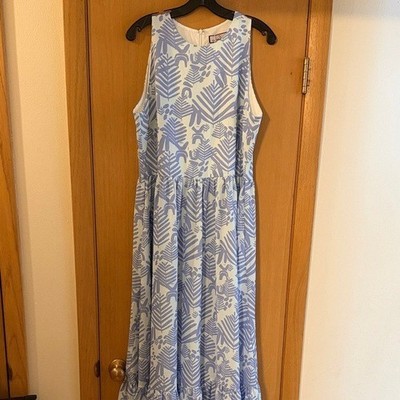 CK Bradley Women's Trocadero Maxi Dress New Brackin Periwinkle Blue Size  Large | eBay