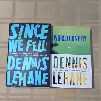  Dennis Lehane 1st Edition Since We Fell & World be Gone HC Novels + dust covers