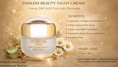 Night Cream 1.7oz 24K Gold Anti-Aging Recovery Prestige