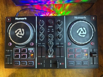 Numark Party Mix Double Deck DJ Controller w/Built-In Light Show - Power TESTED