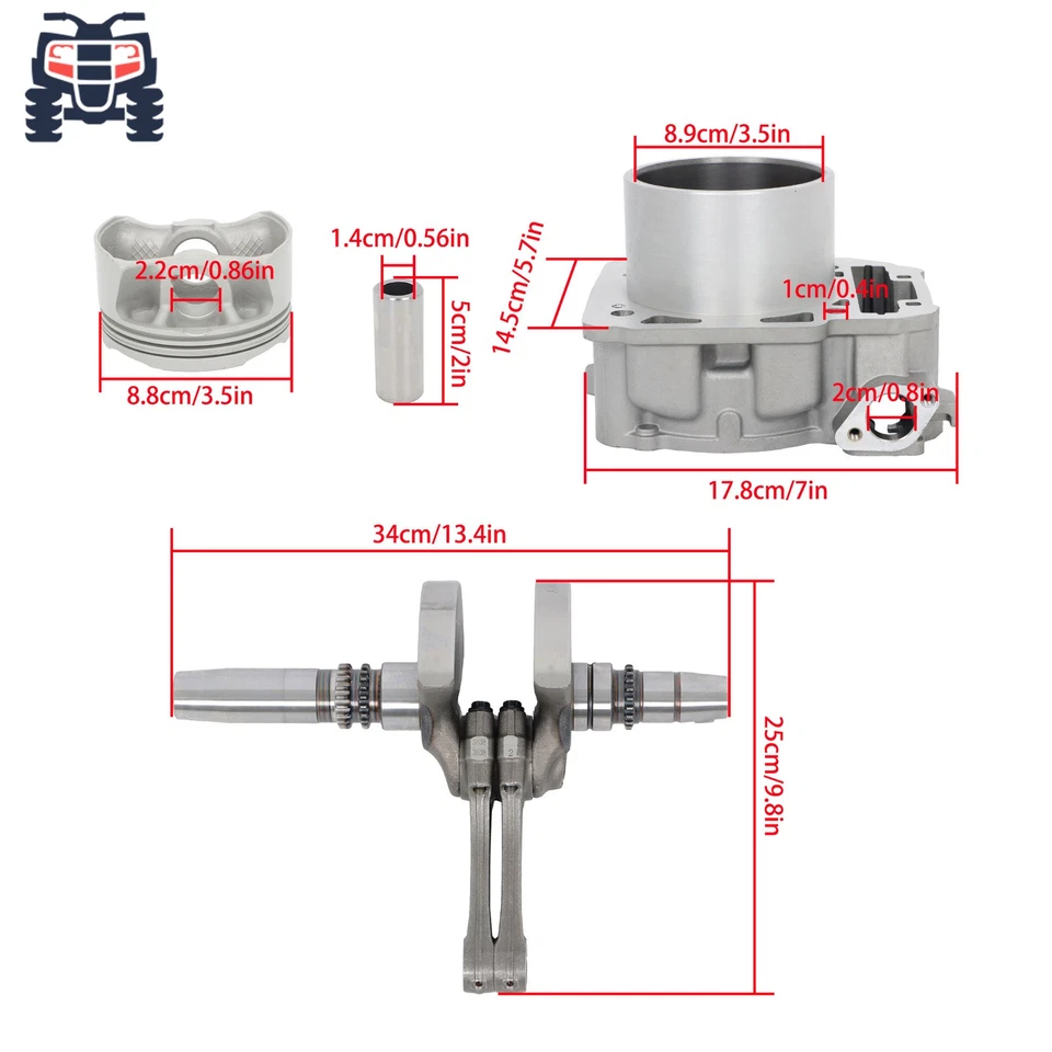 Cilindro del cigüeñal de reconstrucción del motor para Can Am Commander 1000 2014-2018 420623567 Foto 3 de 4