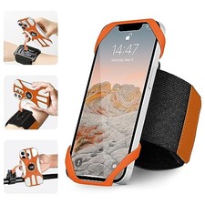3in1 Phone Holder for Running,Arm Band/Wrist Holder/Bike Mount,Phone Orange
