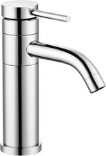 Bathroom Sink Taps with Swivel Spout, Basin Mixer Tap Monobloc Single Lever Hot
