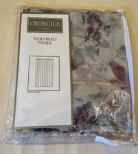 New In Package! Croscill Home Flight Sheer Tailored Window Panel  59” W x 84” L