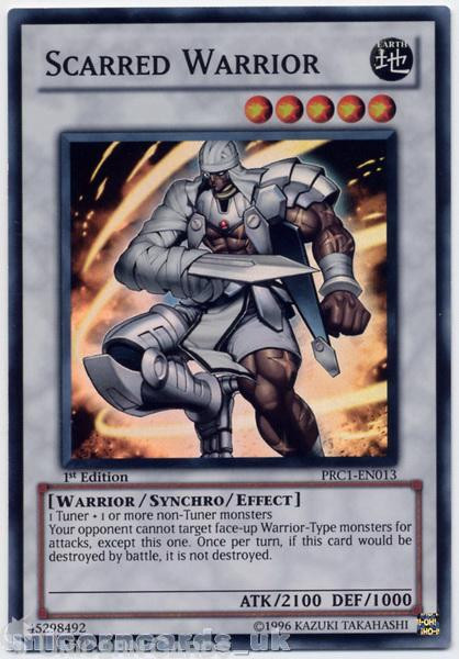 PRC1-EN013 Scarred Warrior Super Rare 1st Edition Mint YuGiOh Card