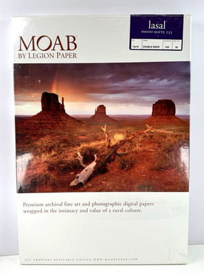 MOAB by Legion Photo Paper Lasal Matte 235 GMS Double Sided 13 x 19 = 50 Sheets