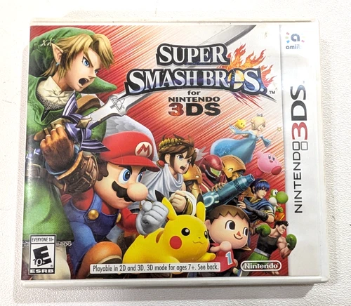 Super Smash Bros for Nintendo 3DS (Nintendo 3DS, 2014) Complete With Manual CIB
