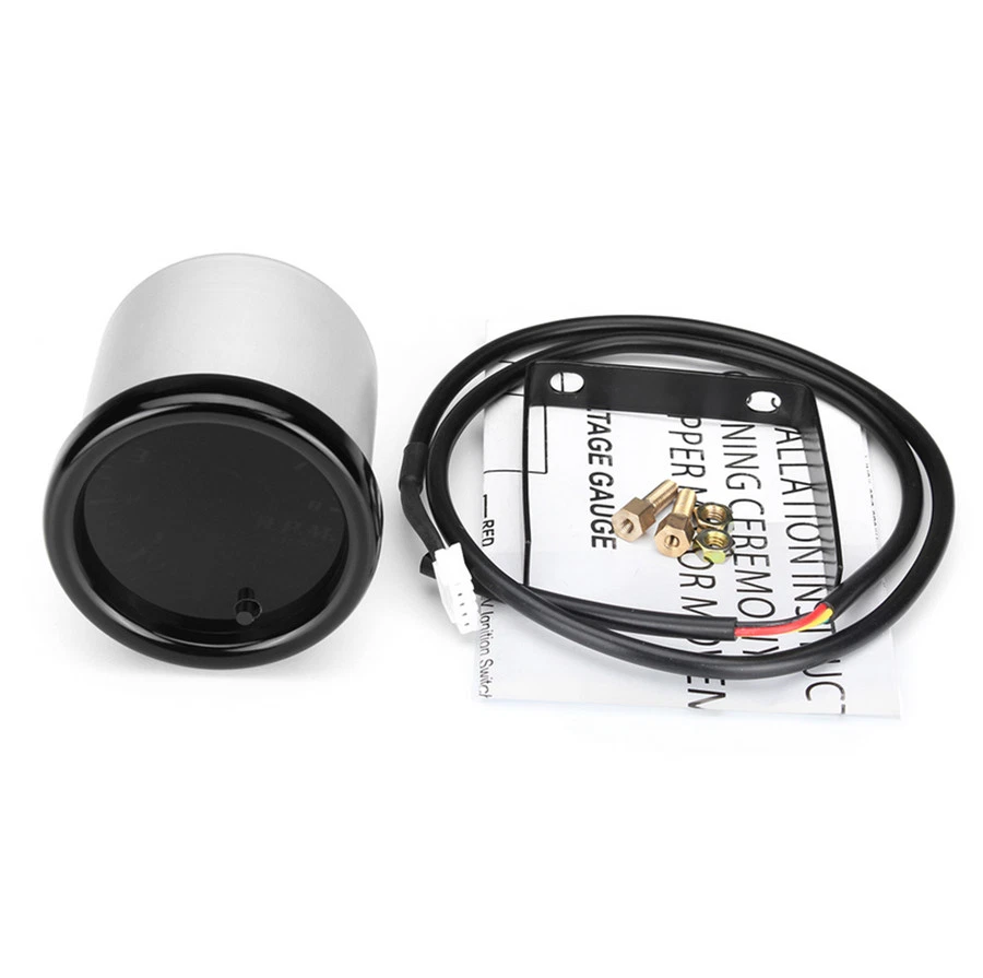 Velocímetro universal 2" 52mm 12V coche SUV tacómetro calibre 0-8000RPM 7 colores pantalla LED Foto 4 de 4