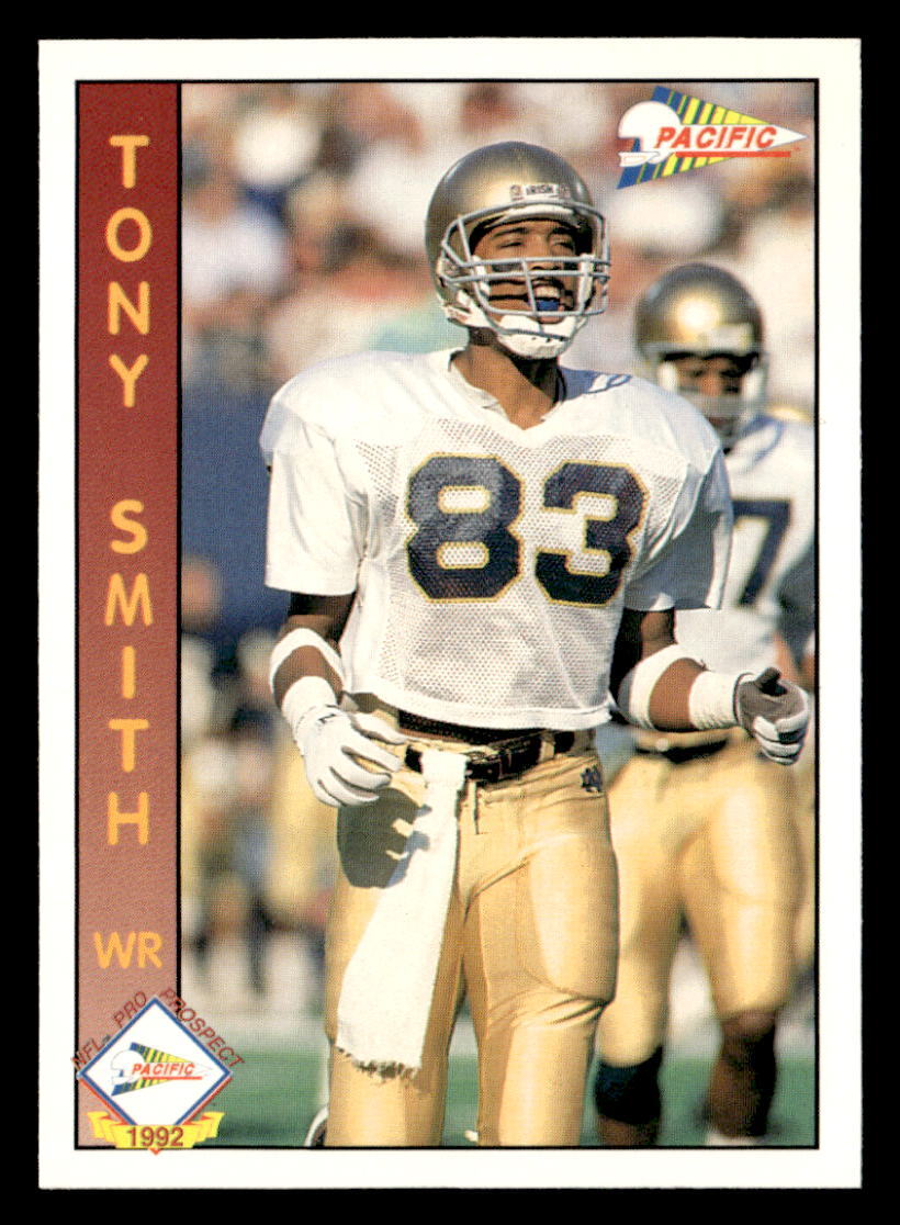 Tony smith エルキギター Tony Smith 1992 Pacific Rookie Card #652 Notre Dame Fighting Irish