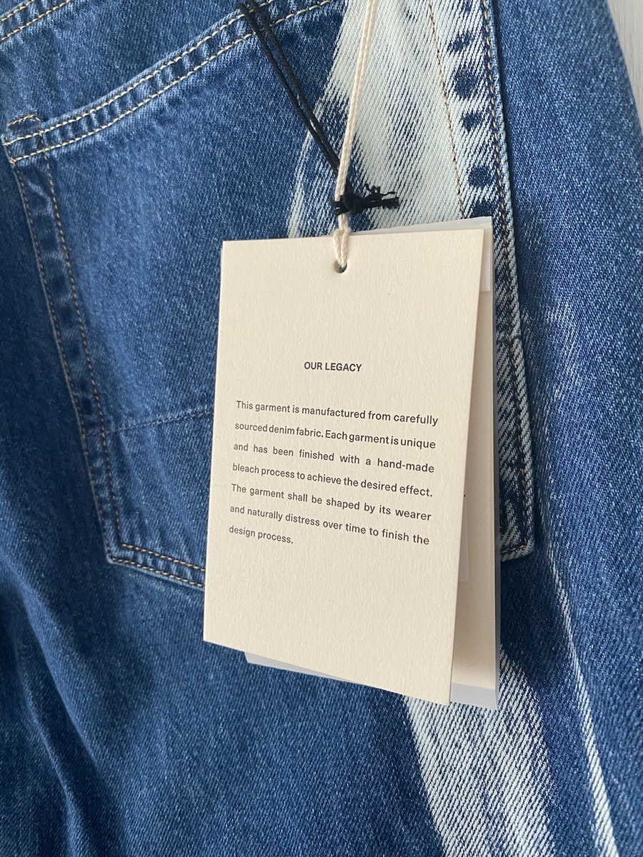 Our Legacy Extended Third Cut Glass Bleach Denim Jeans Size 32 | eBay