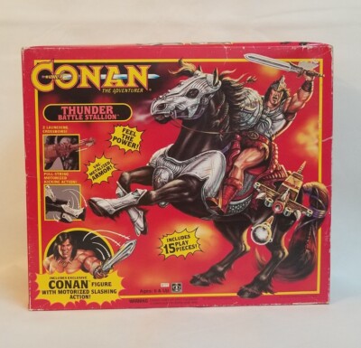 Vintage CONAN The Adventurer Thunder Battle Stallion Toy Action Figure - SEALED