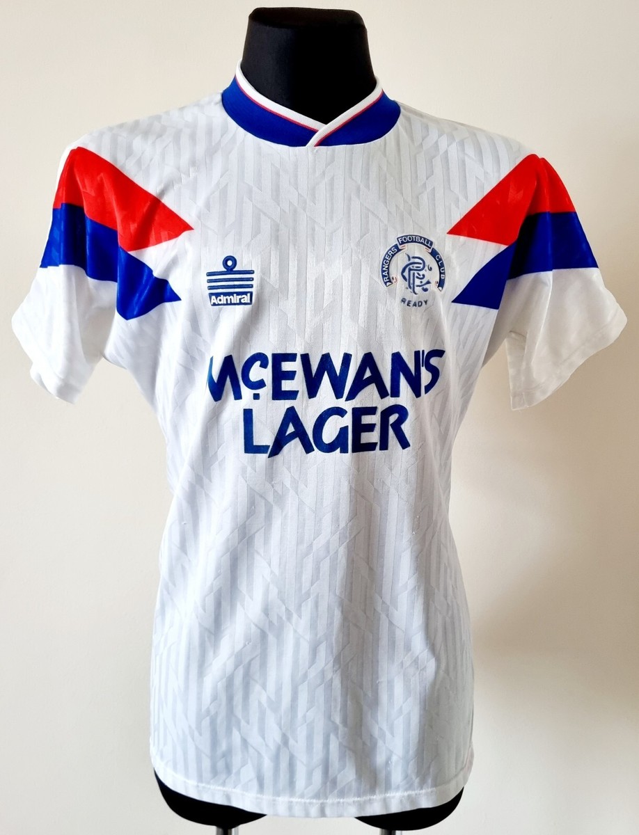 Rangers 1990 - 1992 Away football Admiral shirt size 38/40