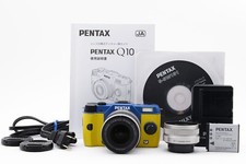 PENTAX Q10 Digital Camera Yellow  Blue Color  01  02 Lenses From JAPAN 2207