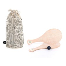 Set de raquettes de plage en bois massif Paris 2024 en sac tissu - Vilac 240100