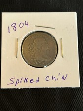 1804 Spiked Chin Liberty Cap Copper Half Cent