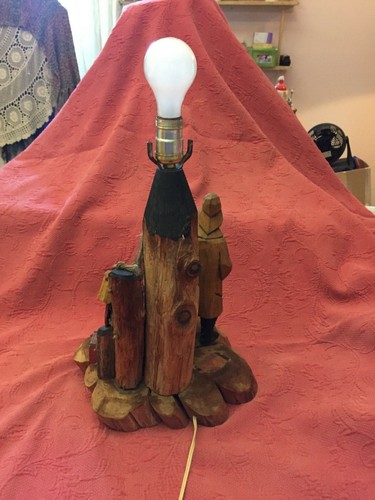 Nautical Lamp, Hand Painted Hand Carved from CAPE COD, Mass. - Picture 10 of 12