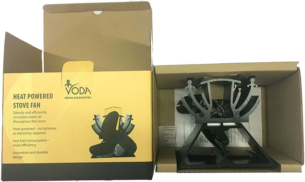 12.5cm Height Heat Powered Stove Fan Special Small Space Wood Log Burner  758910034775 | eBay
