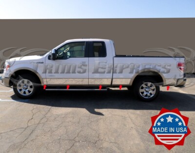 2009-2014 Ford F-150 Super/Extended Cab 6.5' Short Bed W/F Rocker Panel Trim 7''