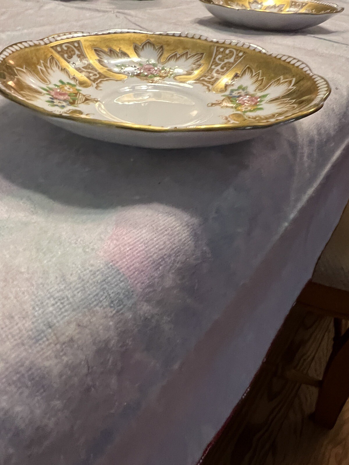 2 ROYAL ALBERT tea cup saucers Only EnglishRoyalty Gold And Floral