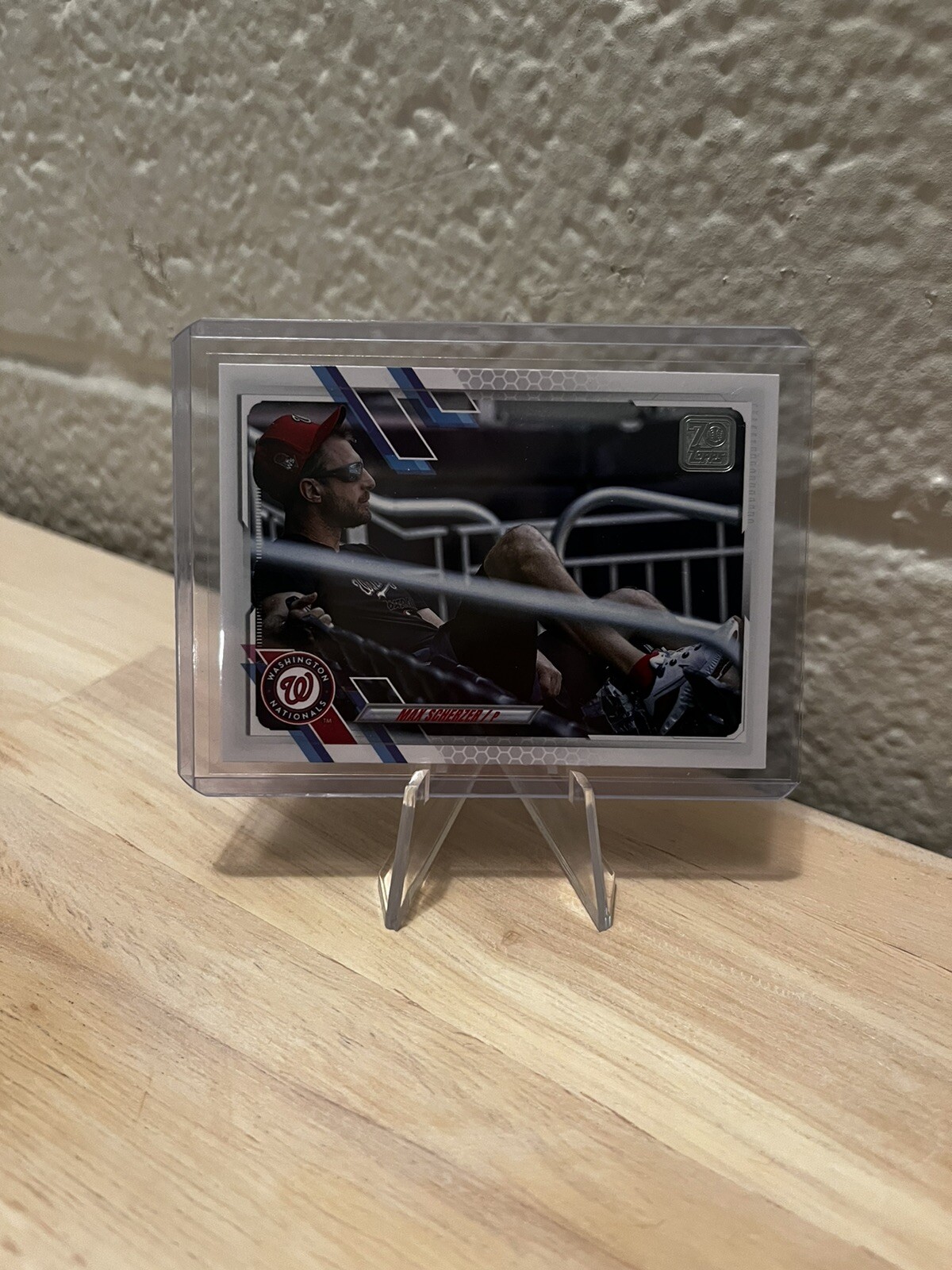 Max Scherzer 2021 Topps Series 1 Photo Variation Short Print SP #325 Nationals