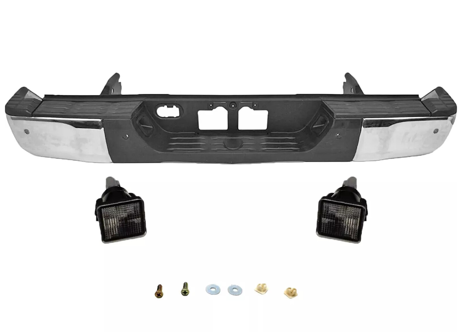 Chrome Rear Step Bumper Assembly for 2014-2021 Toyota Tundra w/ Park Assist NEW