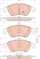 BremsbelÄGe DB P. C218/X218/W204/W211/W212/R172 1.6-5.5 06-