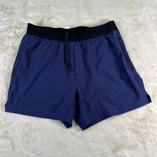 Rhone 5" Mako Tech Shorts Mens Size L Navy Unlined Moisture Wicking Training