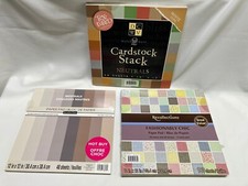 3 Pads Paper Cardstock 250 Sheets Recollections DCWV Matchmakers 12 X 12