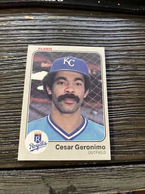1983 Fleer #112 Cesar Geronimo Kansas City Royals