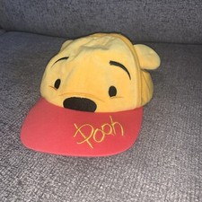 Disney Parks Winnie The Pooh Plush Baseball Hat Cap Infant Size Red Yellow